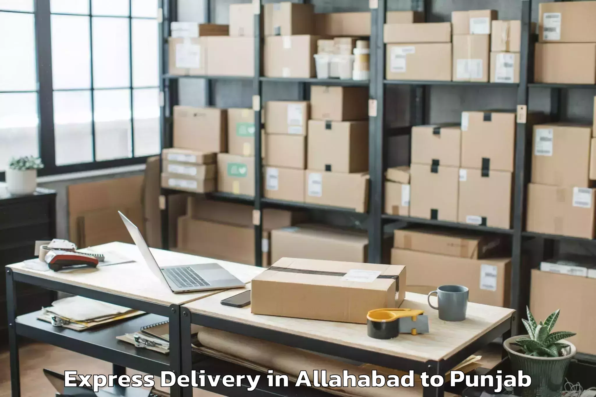 Book Allahabad to Patiala Express Delivery